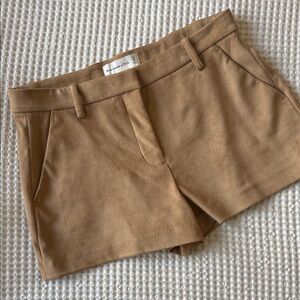 ABERCROMBIE & FITCH faux suede shorts